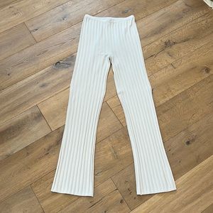 Toteme white knit pant medium